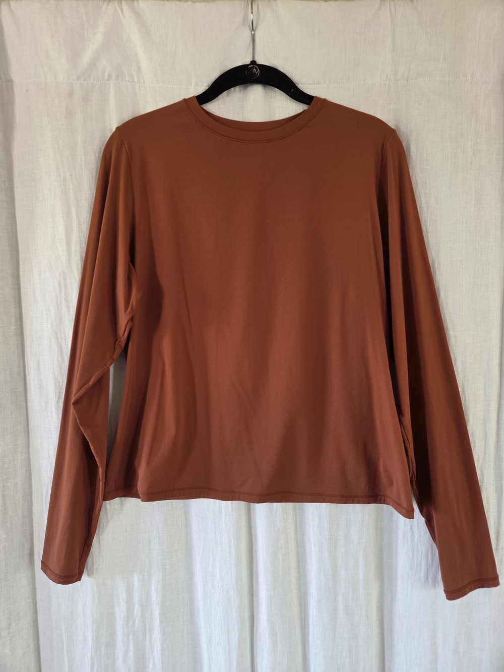 Skims | Fits Everybody Long Sleeve Crew Neck Top - Rust